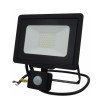 LED prožektorius, juodas, City Line, PIR jutiklis, 70cm laidas, 30W, šilta balta šviesa