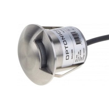LED žemės paviršinis šviestuvas, nerūdyjantis plienas, 1 spindulys, 1.3W, šilta balta šviesa