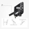LED prožektorius, juodas, 90Lm/W, 30W, CCT 3000K-6000K