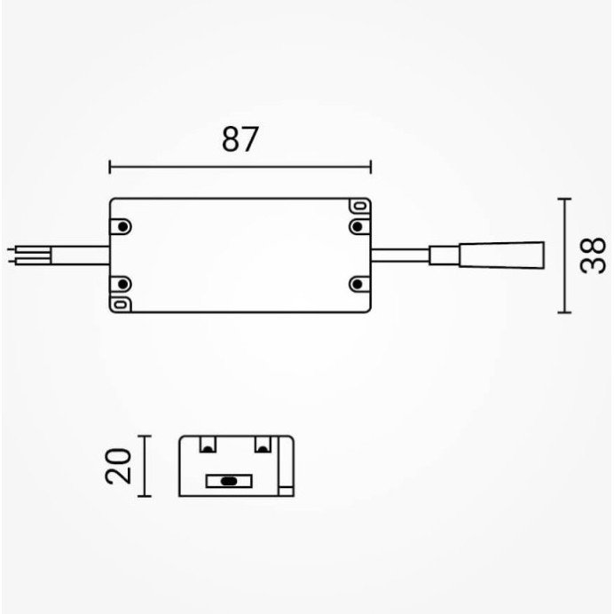 LED maitinimo šaltinis, 15-30V, 0.3A, reguliuojamas