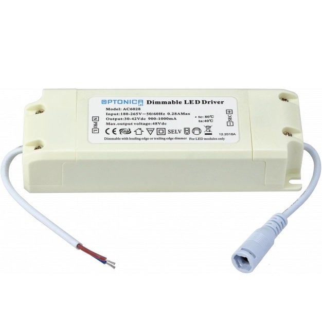 LED maitinimo šaltinis, 30-42V, 45W, reguliuojamas LED maitinimo šaltinis, 30-42V, 45W, reguliuojamas