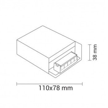 LED juostos maitinimo šaltinis, 12V, 60W
