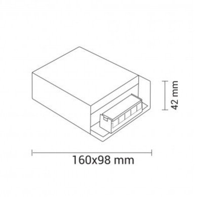 LED juostos maitinimo šaltinis, 12V, 120W LED juostos maitinimo šaltinis, 12V, 120W