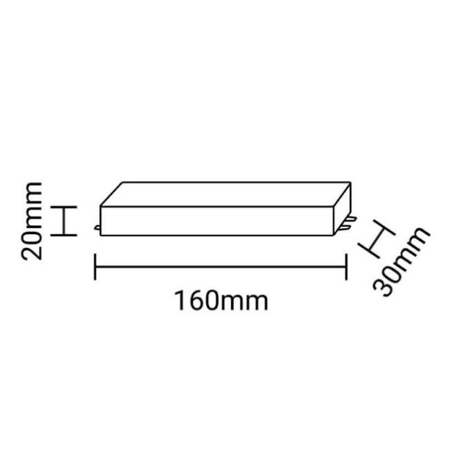 LED juostos maitinimo šaltinis, 12V, 30W, vandeniui atsparus LED juostos maitinimo šaltinis, 12V, 30W, vandeniui atsparus