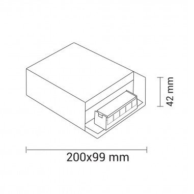 LED juostos maitinimo šaltinis, 12V, 150W