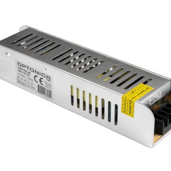 LED juostos maitinimo šaltinis, 12V, 100W, plonas