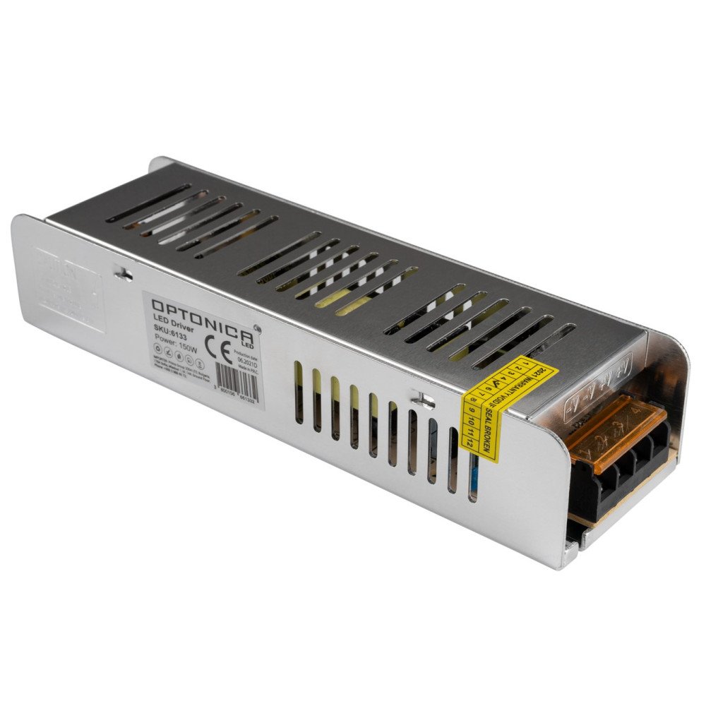 LED juostos maitinimo šaltinis, 12V, 150W, plonas