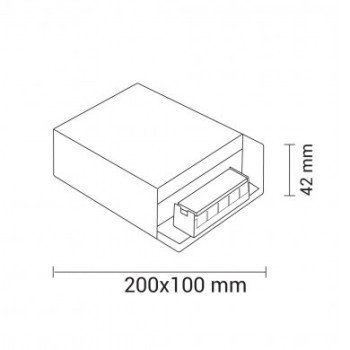 LED maitinimo šaltinis, 24V, 100W