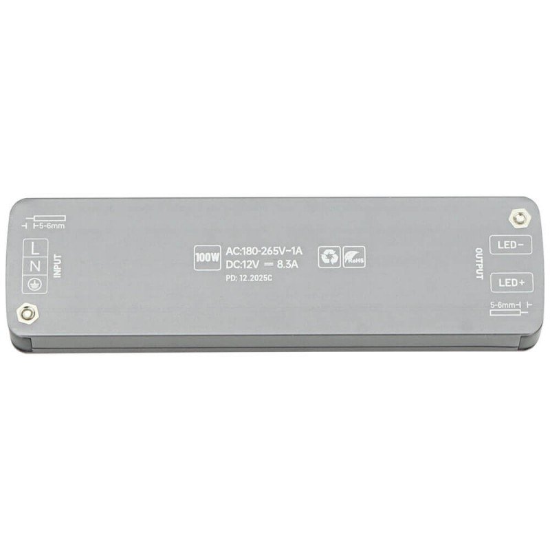 LED maitinimo šaltinis, 12V, 100W, plonas LED maitinimo šaltinis, 12V, 100W, plonas
