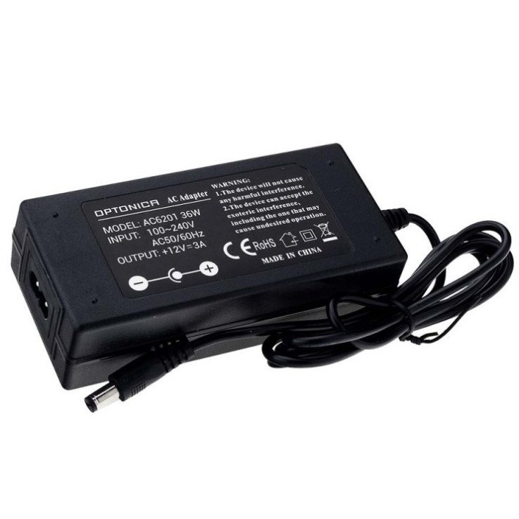 LED maitinimo šaltinis, 12V, 36W, su 220V kištuku LED maitinimo šaltinis, 12V, 36W, su 220V kištuku