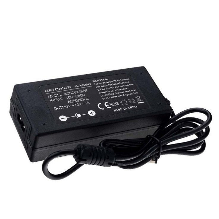 LED maitinimo šaltinis, 12V, 60W, su 220V kištuku
