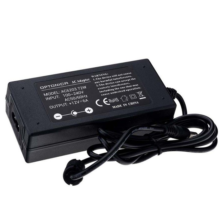 LED maitinimo šaltinis, 12V, 72W, su 220V kištuku LED maitinimo šaltinis, 12V, 72W, su 220V kištuku