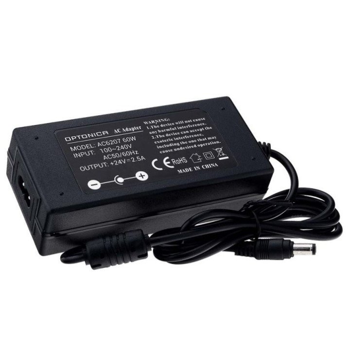 LED maitinimo šaltinis, 24V, 60W, su 220V kištuku