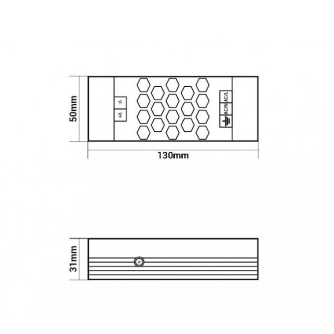 LED maitinimo šaltinis, 12V, 60W, 3 metai garantija LED maitinimo šaltinis, 12V, 60W, 3 metai garantija
