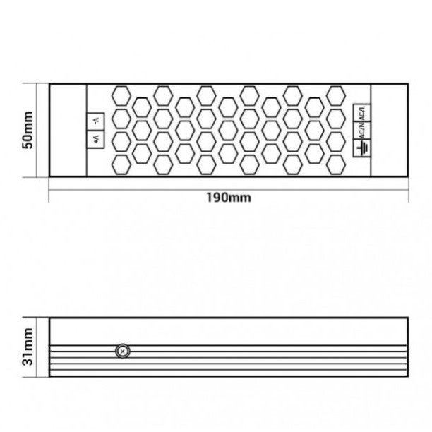 LED maitinimo šaltinis, 24V, 100W, 3 metai garantija
