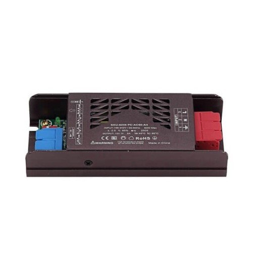 LED juostos maitinimo šaltinis, 60W, 12V, 5A, tylus