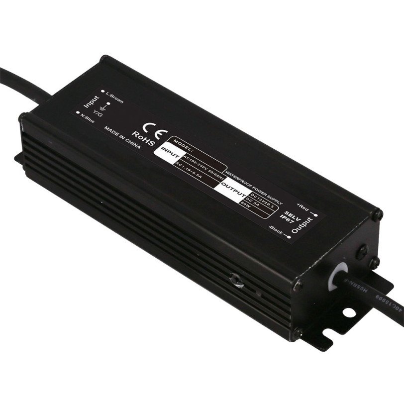 LED maitinimo šaltinis, 12V, 150W, vandeniui atsparus