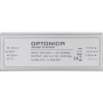 LED maitinimo šaltinis, 150W, 48V, 3.125A, 3 metai garantija, vandeniui atsparus