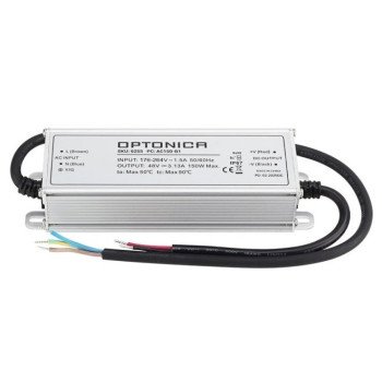 LED maitinimo šaltinis, 150W, 48V, 3.125A, 3 metai garantija, vandeniui atsparus