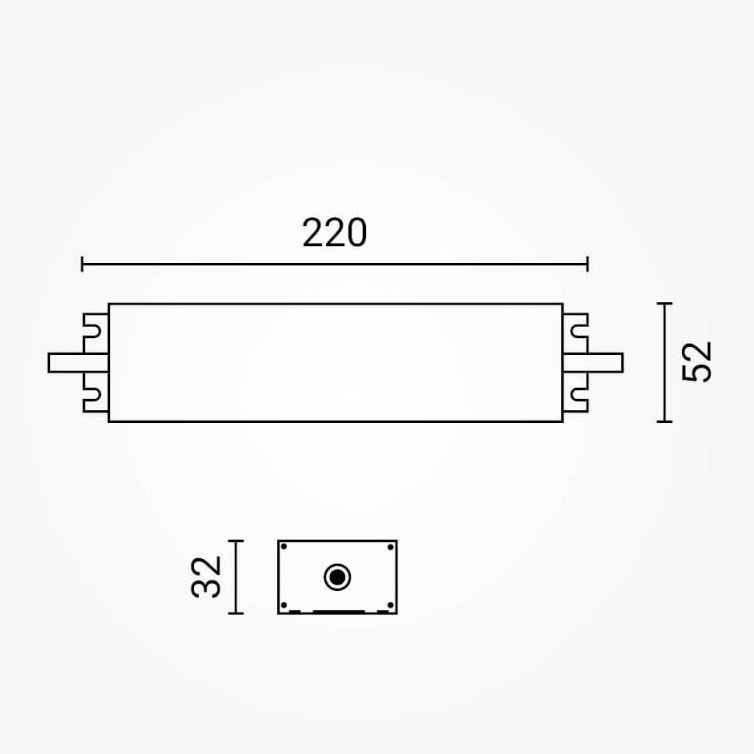 LED maitinimo šaltinis, 24V, 100W, vandeniui atsparus