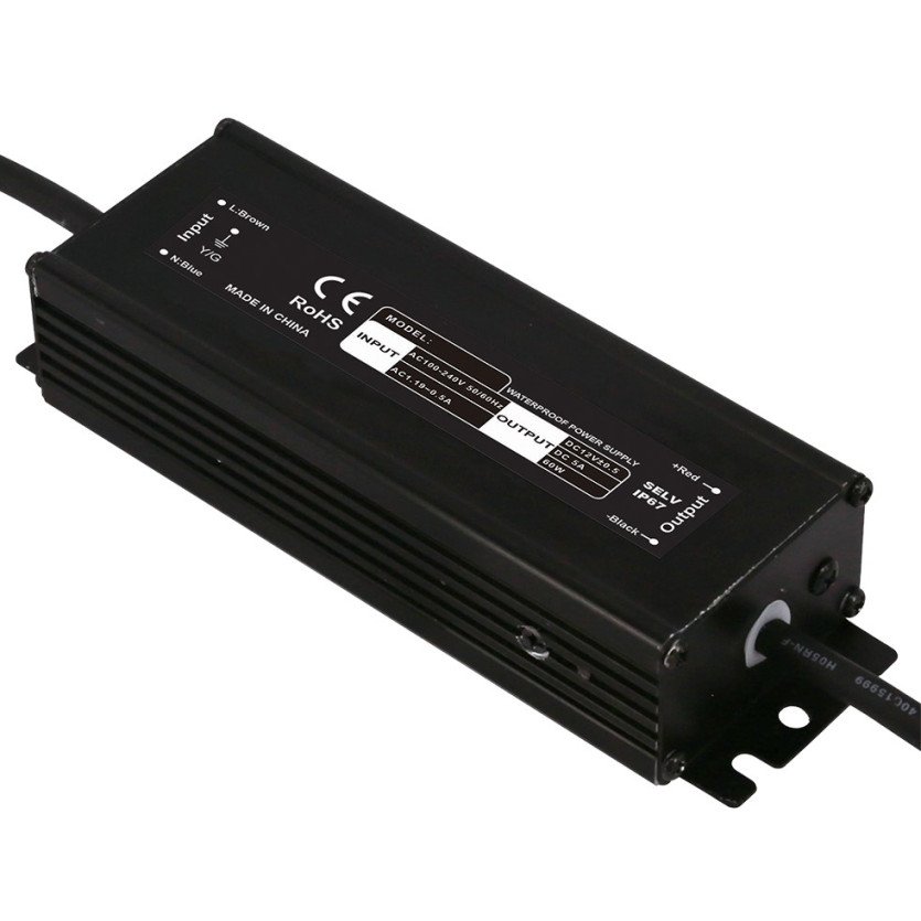 LED maitinimo šaltinis, 24V, 200W, vandeniui atsparus