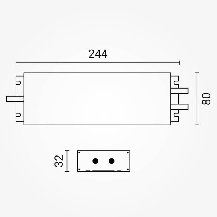 LED maitinimo šaltinis, 24V, 200W, vandeniui atsparus