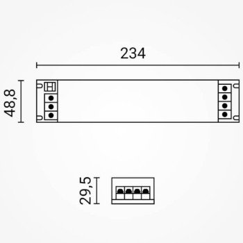 LED maitinimo šaltinis, 12V, 75W, reguliuojamas, plonas