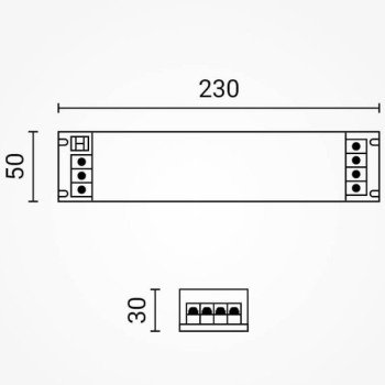 LED maitinimo šaltinis, 12V, 100W, reguliuojamas, plonas
