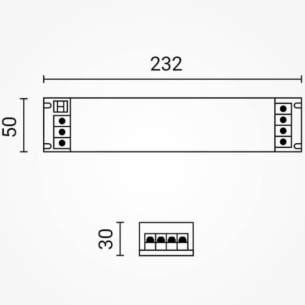 LED maitinimo šaltinis, 24V, 75W, reguliuojamas, plonas