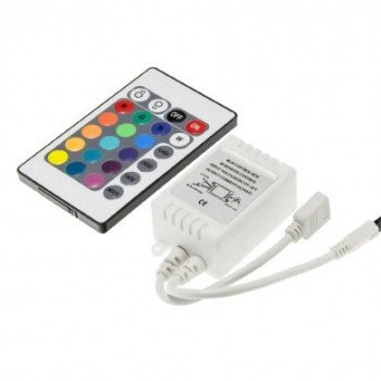 LED juostos maitinimo valdiklis, 12V, 72W, su IR pulteliu