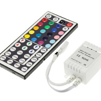 LED juostos maitinimo valdiklis, 5-12V, 72W, su IR pulteliu