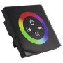 LED RGB spalvos reguliavimo panelė/valdiklis, sieninė, sensorinė, juoda