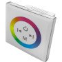 LED RGB spalvos reguliavimo panelė/valdiklis, sieninė, sensorinė, balta