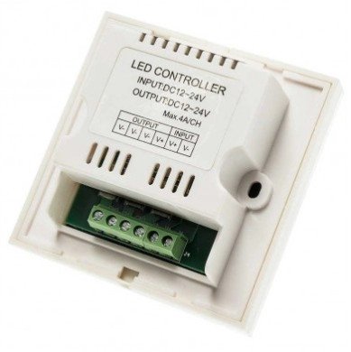 LED maitinimo šaltinis, 12V, 144W, reguliuojamas, sensorinis, baltas LED maitinimo šaltinis, 12V, 144W, reguliuojamas, sensorinis, baltas