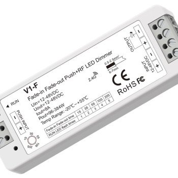 LED maitinimo valdiklis, 12-48V, 8A, nuotolinis valdymas