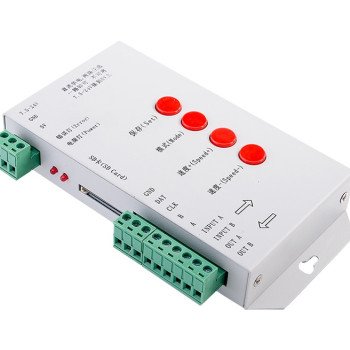 LED skaitmeninės juostos valdiklis, 5-24V, 16 programų