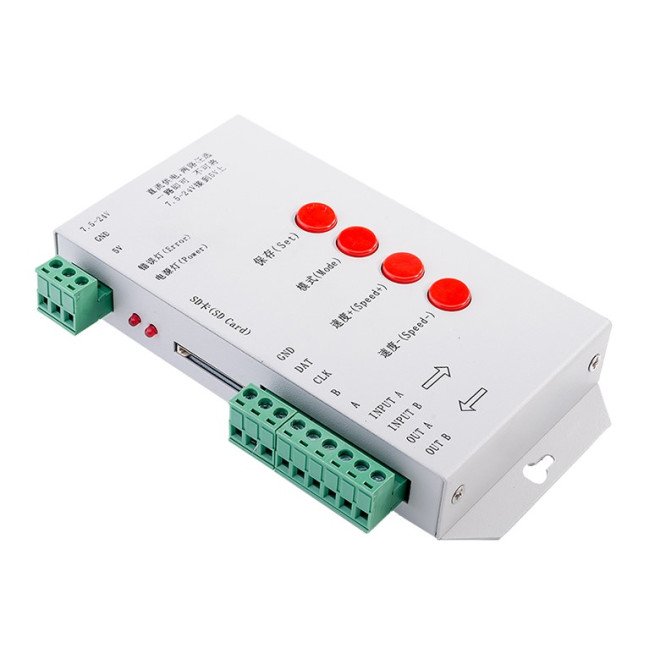 LED skaitmeninės juostos valdiklis, 5-24V, 16 programų LED skaitmeninės juostos valdiklis, 5-24V, 16 programų