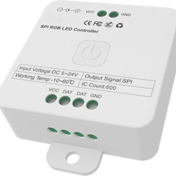 LED RGB SPI valdiklis, 5-24V, nuotolinis valdymas, Bluetooth