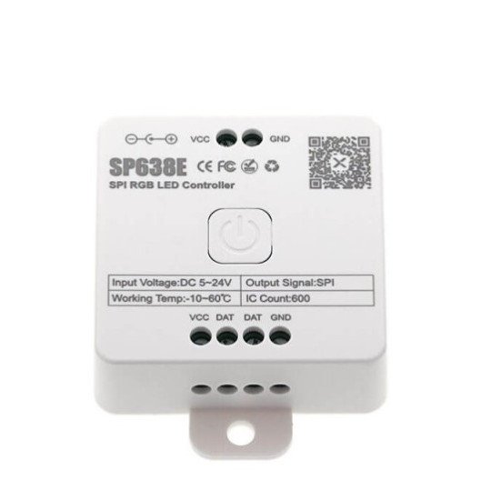 LED RGB SPI valdiklis, 5-24V, nuotolinis valdymas, Bluetooth LED RGB SPI valdiklis, 5-24V, nuotolinis valdymas, Bluetooth