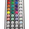 LED RGB Music maitinimo valdiklis, 12-24V, 3 kanalai, su IR pulteliu, 44 mygtukų, Tuya