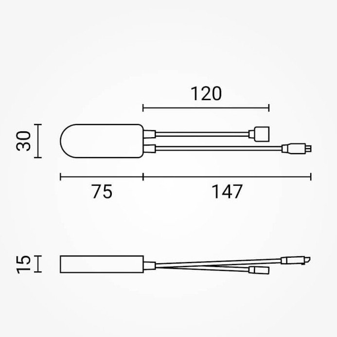 LED RGB CCT maitinimo valdiklis, 12-24V, 5 kanalai, su IR pulteliu, 24 mygtukai, Tuya