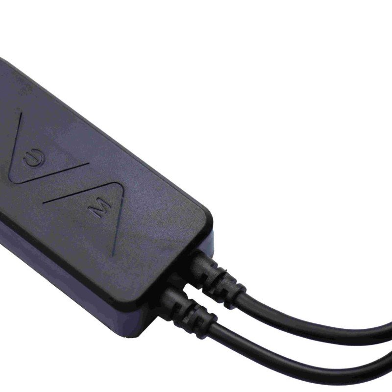 LED RGB CCT maitinimo valdiklis, 12-24V, 5 kanalai, su IR pulteliu, 14 mygtukų, Tuya