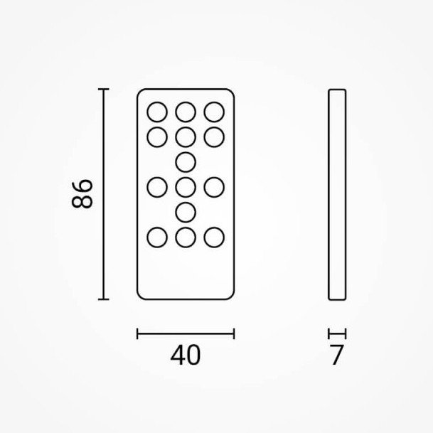 LED RGB CCT maitinimo valdiklis, 12-24V, 5 kanalai, su IR pulteliu, 14 mygtukų, Tuya