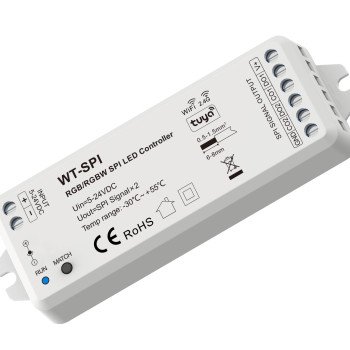 LED SPI valdiklis, 5-24V, nuotolinis valdymas, Tuya