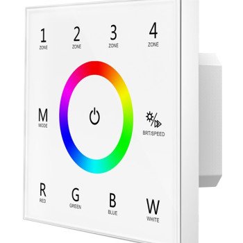 LED RGBW DMX maitinimo valdiklis, 4 zonos, nuotolinis valdymas