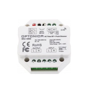 TRIAC maitinimo valdiklis, AC100-240V, 1A, nuotolinis valdymas TRIAC maitinimo valdiklis, AC100-240V, 1A, nuotolinis valdymas
