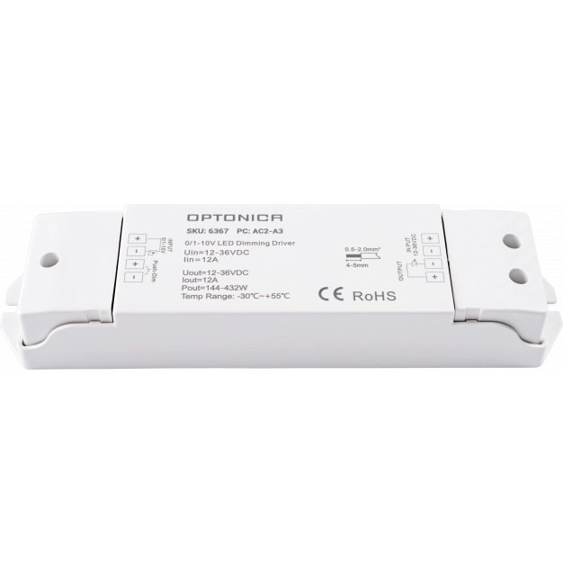 LED maitinimo šaltinis, 12-36V, 432W, reguliuojamas LED maitinimo šaltinis, 12-36V, 432W, reguliuojamas