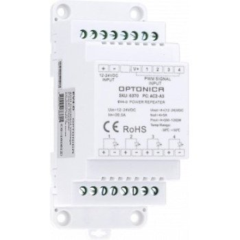 LED maitinimo šaltinis, 12-24V, reguliuojamas, 5A/kan., 4 kanalai