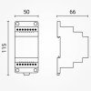 LED maitinimo šaltinis, 12-24V, reguliuojamas, 5A/kan., 4 kanalai LED maitinimo šaltinis, 12-24V, reguliuojamas, 5A/kan., 4 kanalai