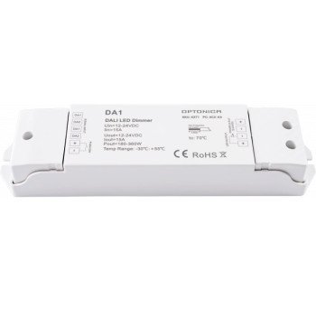 LED DALI maitinimo šaltinis, 12-24V, 360W, reguliuojamas, 5 metai garantija